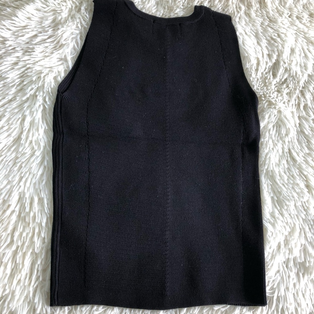 Diesel Ribbed Black Tank with Logo - Picture 5 of 6